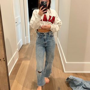 Zara high rise jeans